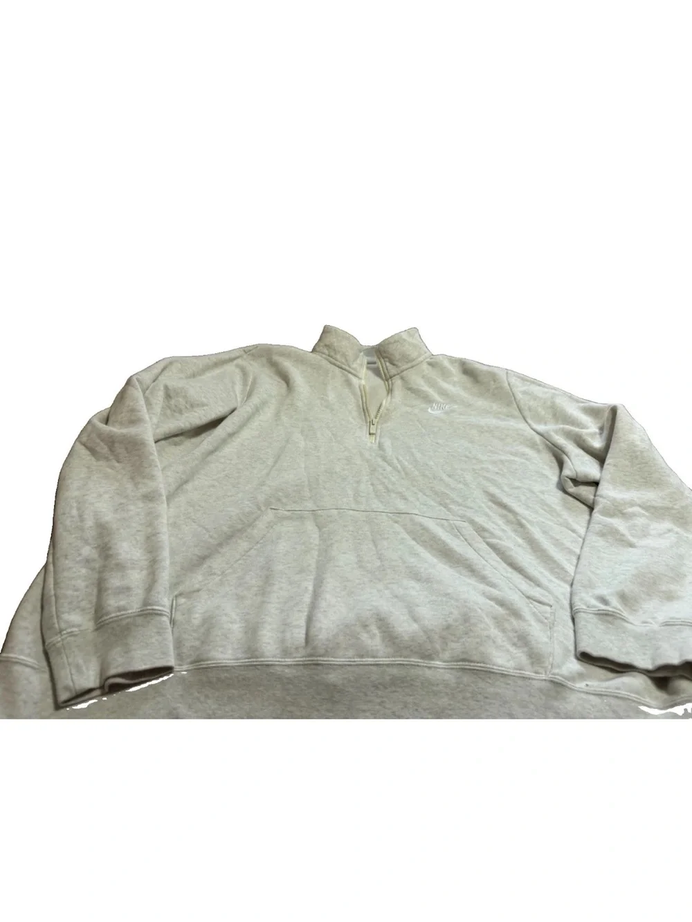 Nike Women’s Light Grey 1/4 Zip Sweatshirt! 2XL